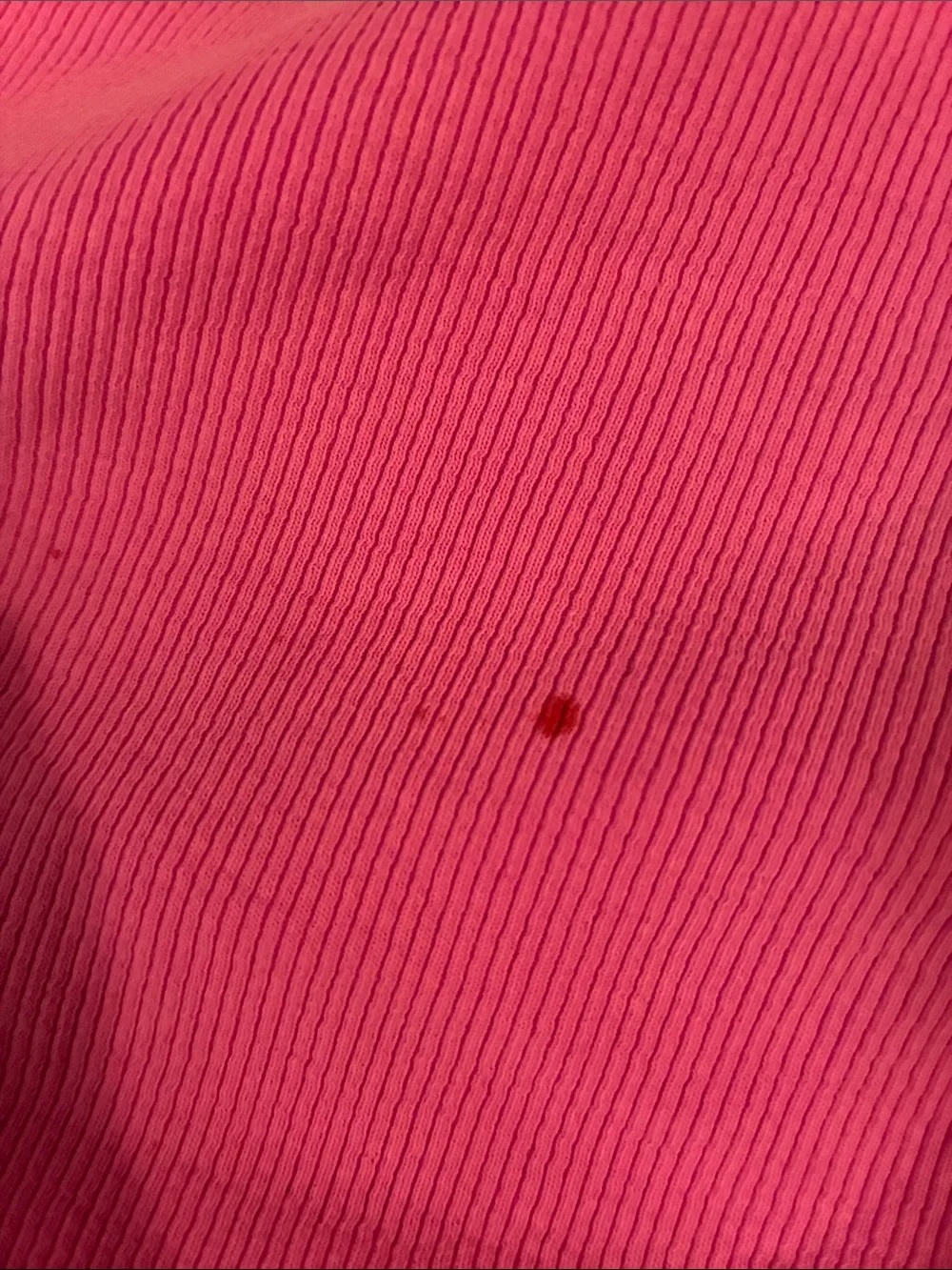 Old Navy Bright Pink Ribbed Short Sleeve Tee